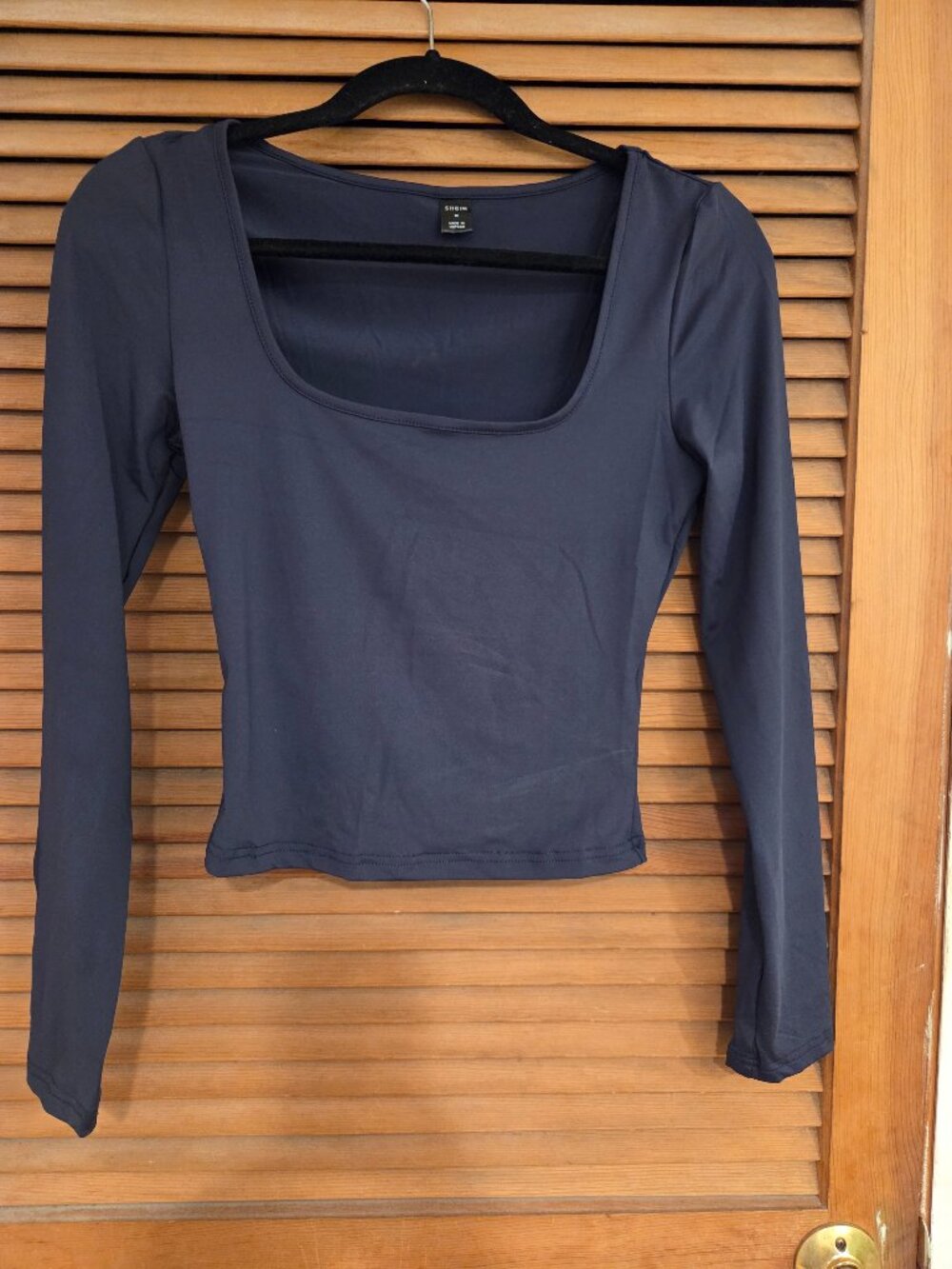 Navy blue top